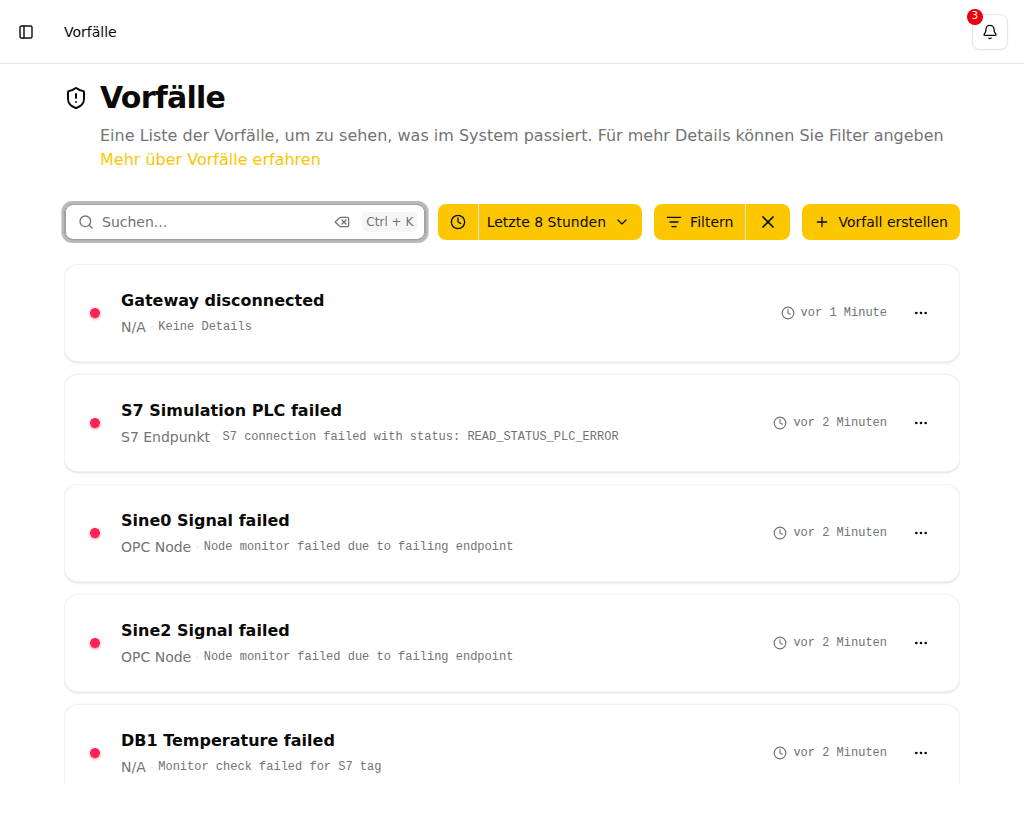 Vorfallliste
