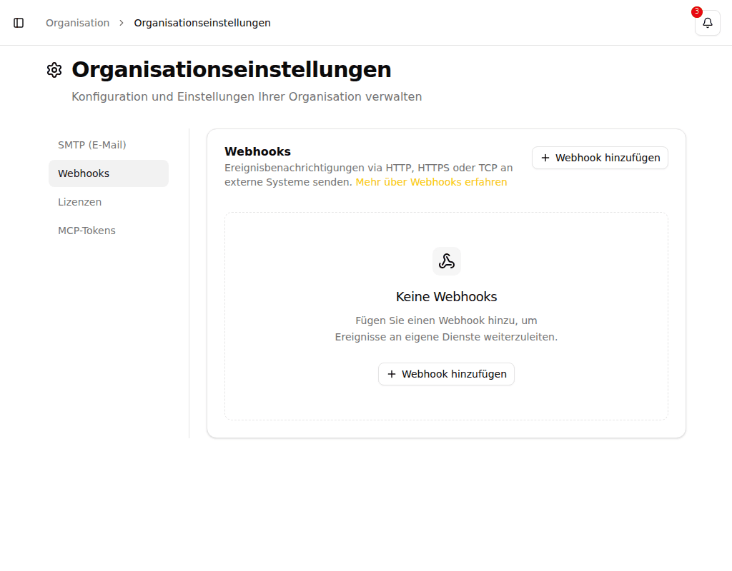 Webhook-Einstellungen