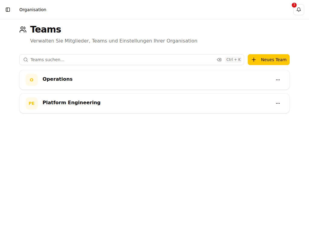 Team-Liste