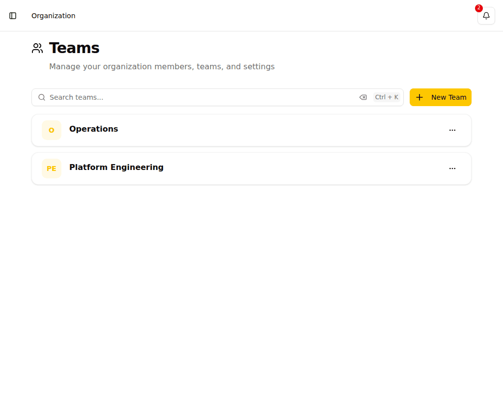 Team List